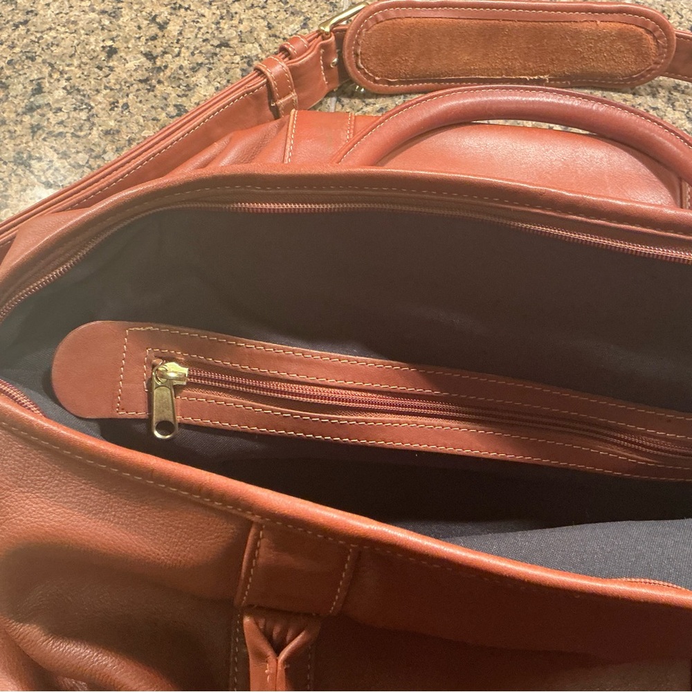COACH Brown Leather Travel Bag - Picture 12 of 13